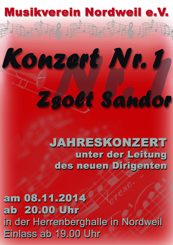 Jahreskonzert 2014 Musikverein Nordweil